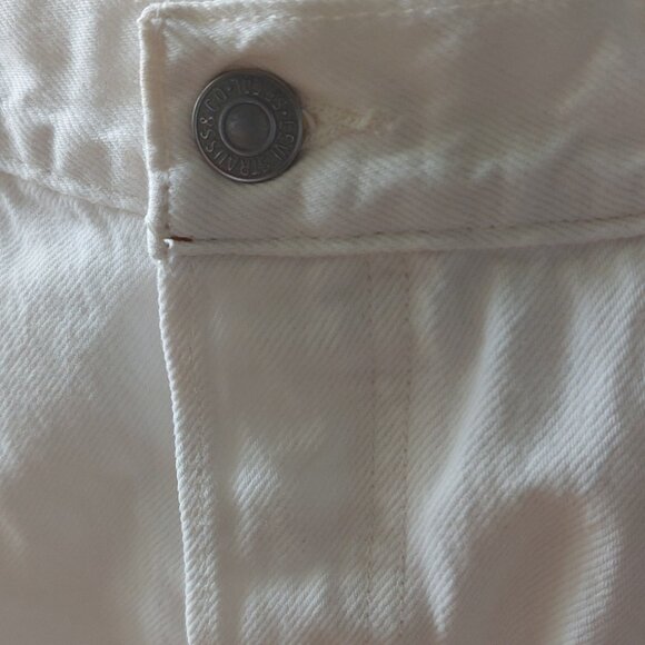 Levi's 501 CT Women's White Jeans - Picture 3 of 11